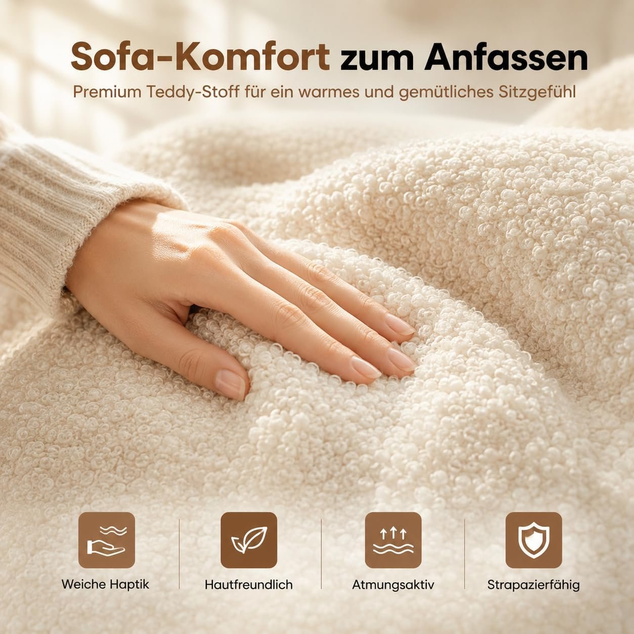HOMRELEXA Bürostuhl mit Fußstütze