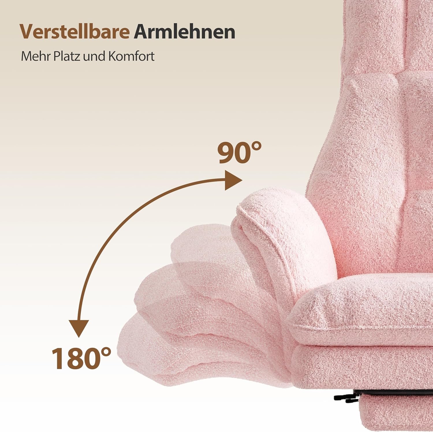HOMRELEXA Bürostuhl mit Fußstütze